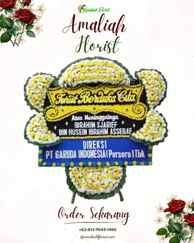 Papan Bunga Duka di Grobog Kulon